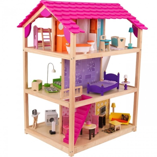 KIDKRAFT DUŻY DREWNIANY DOMEK DLA LALEK 65078