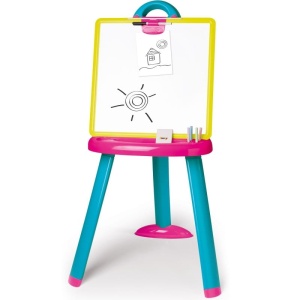 SMOBY TABLICA 2W1 MAGNETYCZNO KREDOWA RÓŻOWA 410608