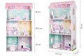 ECOTOYS DREWNIANY DOMEK DLA LALEK REZYDENCJA JAGODOWA 4121