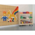 MASTERKIDZ SZAFKA NA KÓŁKACH 3 PÓŁKI DO TABLICY STEM ME13095