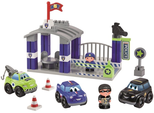 SMOBY ECOIFFIER ABRICK KLOCKI ZESTAW POSTERUNEK POLICJI 3015