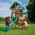 Backyard Discovery Belmont drewniany plac zabaw 6w1 wykonany z drewna cedrowego