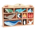 TENDER LEAF TOYS DREWNIANE FIGURKI DO ZABAWY - ZWIERZĘTA MORSKIE TL8479