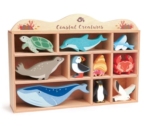 TENDER LEAF TOYS DREWNIANE FIGURKI DO ZABAWY - ZWIERZĘTA MORSKIE TL8479