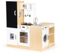 ECOTOYS DREWNIANA KUCHNIA DLA DZIECI XXL Z TABLICĄ PLK547