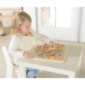 MASTERKIDZ DREWNIANA TABLICZKA EDUKACYJNA ALFABET WIELKIE LITERY MK00637