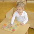 MASTERKIDZ DREWNIANA TABLICA EDUKACYJNA LABIRYNT OWADY MK00682
