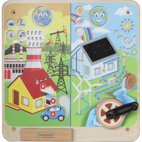 MASTERKIDZ TABLICA EDUKACYJNA ENERGIA ODNAWIALNA I NIEODNAWIALNA ME15501