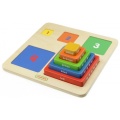 MASTERKIDZ TABLICA PIRAMIDKA EDUKACYJNA LICZENIE KOLORY MK09388