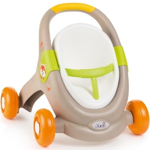 SMOBY MINIKISS ANIMAL CHODZIK/PCHACZ WÓZEK SPACEROWY DLA LALKI BEŻOWY 210206
