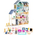 ECOTOYS DREWNIANY DOMEK DLA LALEK XXL REZYDENCJA MAYA 8101