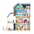 ECOTOYS DREWNIANY DOMEK DLA LALEK XXL REZYDENCJA MAYA 8101