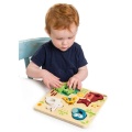 TENDER LEAF TOYS DREWNIANA UKŁADANKA SENSORYCZNA - ZWIERZĘTA NA ŁĄCE TL8417
