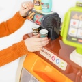 SUPERMARKET DLA DZIECI CUKIERNIA Z KASĄ SKANEREM I AKCESORIAMI 65EL.