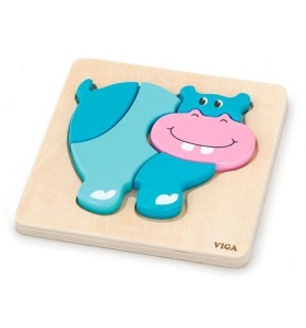 VIGA PIERWSZE PUZZLE MALUSZKA - HIPOPOTAM 59932
