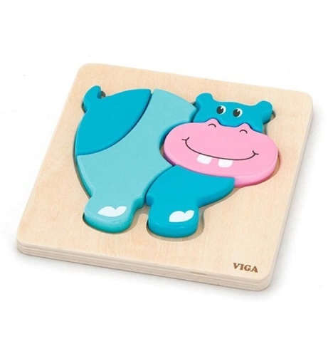 VIGA PIERWSZE PUZZLE MALUSZKA - HIPOPOTAM 59932