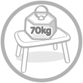 SMOBY STOLIK OGRODOWY LUB DO POKOJU BIAŁY 880405
