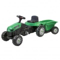 WOOPIE TRAKTOR NA PEDAŁY GOTRAC MAXI Z PRZYCZEPĄ ZIELONY 28286