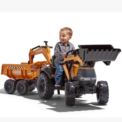 FALK TRAKTOR KOPARKA CAHE IH Z PRZYCZEPĄ WYWROTKĄ 997W