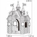 FEBER DOMEK OGRODOWY OGROMNY PAŁAC KSIĘŻNICZKI 3254