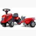 FALK JEŹDZIK TRAKTOREK BABY MASSEY FERGUSON CZERWONY Z PRZYCZEPKĄ + AKCESORIA 241C