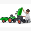 FALK TRAKTOR NA PEDAŁY Z PRZYCZEPĄ X TRACTOR ZIELONY 2-5 LAT 2048AB