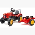FALK TRAKTOR NA PEDAŁY Z PRZYCZEPĄ SUPERCHARGER CZERWONY 3-7 LAT 2020AB