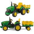 PEG PEREGO TRAKTOR NA AKUMLATOR Z PRZYCZEPĄ JOHN DEERE GROUND FORCE 12V IGOR0047