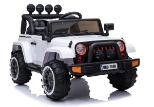 SAMOCHÓD NA AKUMULATOR JEEP BIAŁY 4x4 BRD-7588