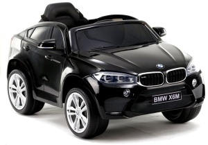 SAMOCHÓD NA AKUMULATOR BMW X6 CZARNY LAKIEROWANY