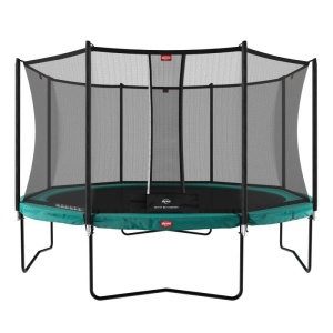 BERG TRAMPOLINA CHAMPION GREEN 430 CM + SIATKA NET DELUXE TWINSPRING GOLD