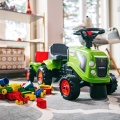 FALK BABY JEŹDZIK TRAKTOREK CLAAS ZIELONY Z PRZYCZEPKĄ OD 12 M-CY 212C