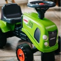 FALK BABY JEŹDZIK TRAKTOREK CLAAS ZIELONY Z PRZYCZEPKĄ OD 12 M-CY 212C
