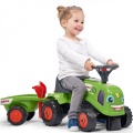 FALK BABY JEŹDZIK TRAKTOREK CLAAS ZIELONY Z PRZYCZEPKĄ OD 12 M-CY 212C