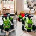 FALK BABY JEŹDZIK TRAKTOREK CLAAS ZIELONY Z PRZYCZEPKĄ OD 12 M-CY 212C