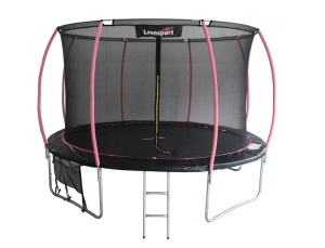 LEAN SPORT TRAMPOLINA MAX 16ft 487CM CZARNO-RÓŻOWA