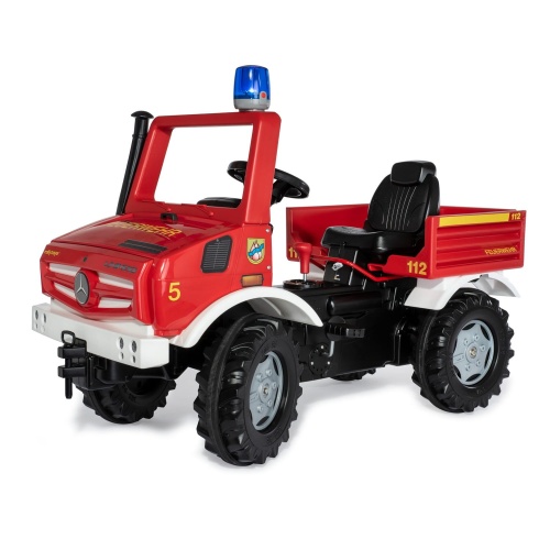 ROLLY TOYS SAMOCHÓD NA PEDAŁY MERCEDES UNIMOG STRAŻ POŻARNA 3-8 LAT 038220