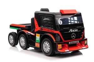 SAMOCHÓD CIĘŻAROWY NA AKUMULATOR MERCEDES Z NACZEPĄ XMX622B CZERWONY LCD