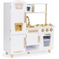 ECOTOYS DREWNIANA KUCHNIA DO ZABAWY BIAŁA 7267
