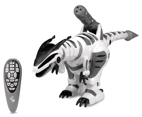 ZDALNIE STEROWANY ROBOT DINOZAUR WYDAJE DŹWIĘKI PORUSZA SIĘ STRZELA