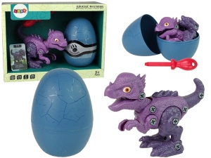 ZESTAW DO ZŁOŻENIA DINOZAUR W JAJKU STYGIMOLOCH DIY ŚRUBOKRĘT FIOLETOWY