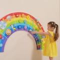 VIGA DREWNIANA TABLICA EDUKACYJNA TĘCZA 44642