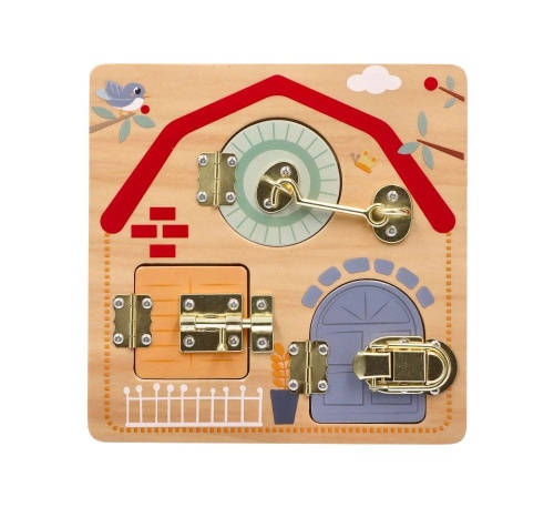ADAM TOYS TABLICA Z ZAMKNIĘCIAMI DZIECI ŚWIATA N4018