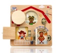 ADAM TOYS TABLICA Z ZAMKNIĘCIAMI DZIECI ŚWIATA N4018