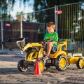 FALK TRAKTOR NA PEDAŁY Z PRZYCZEPĄ ŁYŻKĄ I ŁADOWARKĄ KOMATSU 3-7 LAT 2086Y
