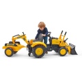 FALK TRAKTOR NA PEDAŁY Z PRZYCZEPĄ ŁYŻKĄ I ŁADOWARKĄ KOMATSU 3-7 LAT 2086Y
