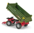 ROLLY TOYS PRZYCZEPA WYWROTKA DO TRAKTORA MULTI TRAILER DWUOSIOWA ZIELONA 125005