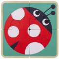 Tooky Toy Edukacyjne Pudełko Puzzle Układanka Sorter Ciągacz Nawlekanka 6w1 od 19 miesiąca