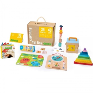 TOOKY TOY EDUKACYJNE PUDEŁKO 6w1 DLA DZIECI OD 3 LAT TK755