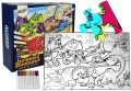PUZZLE DO KOLOROWANIA 24EL. ERA DINOZAURÓW + PISAKI